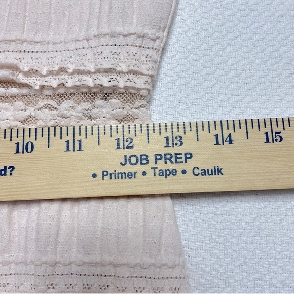 Cinq a sept Cecily Long Sleeve Ruffle Blouse Top Deep V Choker Pink Size Small - Picture 9 of 16